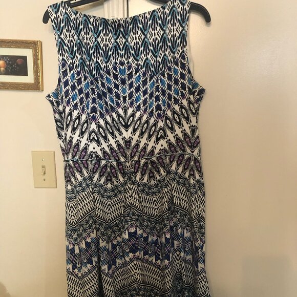 Worthington size 14 Print Dress - Picture 3 of 9